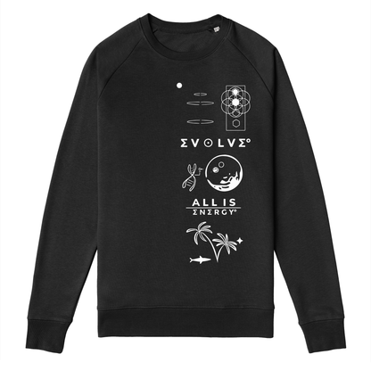 [SOLD OUT] ALL IS ENERGY (BLACK) - Organic Premium Sweatshirt